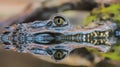 Close-up view of a Spectacled Caiman Royalty Free Stock Photo
