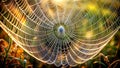 The Intricate Beauty of a Spider Web A Symphony of Lines and Structure Generative AI Algorithmically generated Royalty Free Stock Photo