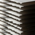 Paper sheets showing the rough textured edges indicative of high quality Royalty Free Stock Photo