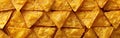 A close-up view of a stack of triangular yellow tortilla chips Royalty Free Stock Photo
