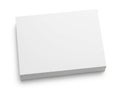 A close-up view of a stack of white honeycomb cardboard sheets Royalty Free Stock Photo