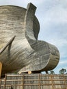 Close Up of the One End of the Noah`s Ark Encounter.