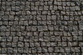 Close-up View of Surface of Small Grey Granite Setts