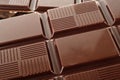 Close-up view of tablet of clear chocolate Royalty Free Stock Photo