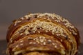 Croissant sprinkled with sesame