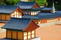 Close up view of temple architecture Royalty Free Stock Photo