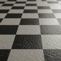 A close-up view of a textured black and white checkered pattern, Royalty Free Stock Photo