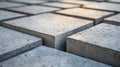 Concrete Blocks Show Gray Texture and Modern Paving Design at Ground Level Royalty Free Stock Photo