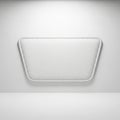 A close-up view of a textured, rectangular, white object with a rough surface Royalty Free Stock Photo