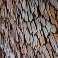 A close-up view of a textured tree bark, revealing the unique patterns, ruggedness, and organic beauty of nature4, Generative AI