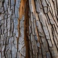 A close-up view of a textured tree bark, revealing the unique patterns, ruggedness, and resilience of the natural world4, Genera