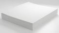 A close-up view of a thick, white, rectangular foam block on a white background Royalty Free Stock Photo