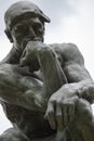 Close up view of the Thinker by Rodin