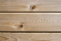 Three Cedar Planks (Close-up) on Outside of a Sauna. Royalty Free Stock Photo