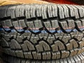 Close up view of tire pattern Royalty Free Stock Photo