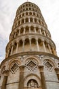 Close up view to leaning tower of Pisa