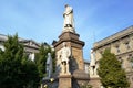 Monument of Leonardo da Vinci at Piazza della Scala square in Milan. Royalty Free Stock Photo