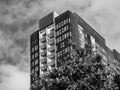 Close-up View of towerblock and sky in Vietnam Royalty Free Stock Photo