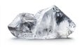 Translucent Ice Chunk on White Background Royalty Free Stock Photo