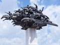 Tree of the Republic Statue at Gundogdu Square between the neighborhoods of Alsancak and Konak in Izmir.