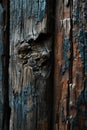 Close up of Tree Trunk With Peeling Paint