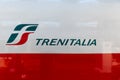 Close up view of Trenitalia Frecciarossa train at Milano Central Royalty Free Stock Photo