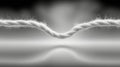 Twisted white rope over a blurred background creating a striking visual effect Royalty Free Stock Photo