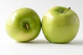 Two Fresh Green Granny Smith Apples Royalty Free Stock Photo