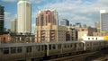 Rapid Transit in Fulton Market, Chicago, USA.