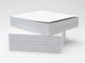 A close-up view of two white foam blocks with different textures Royalty Free Stock Photo