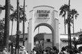 Close up view of Universal Studios Hollywood in Los Angeles. Royalty Free Stock Photo