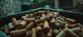 A Close Up View of Used Wine Corks Piled on Each Other, With a Shallow Depth of Field Royalty Free Stock Photo