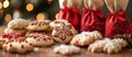 Close-up of Assorted Cookies on Table Royalty Free Stock Photo