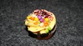 Close up view of various sweet cupcakes, Royalty Free Stock Photo