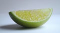 Fresh Lime Slice on White Background Royalty Free Stock Photo