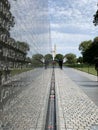 Vietnam Veterans Memorial wall in Washington D.C. Royalty Free Stock Photo