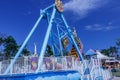 Close up view of viking funfair ride, Chennai, India. Jan 29 2017 Royalty Free Stock Photo