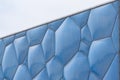 Close up view of the wall of Beijing National Aquatics Center Royalty Free Stock Photo