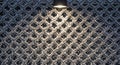 Illuminated Geometric Patterned Wall Texture with Dramatic Lighting Royalty Free Stock Photo