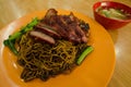 Close-up view of the wantan mee Royalty Free Stock Photo