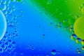 Close up view of the water bubble background  Using macro  technique. Royalty Free Stock Photo