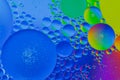 Close up view of the water bubble background  Using macro  technique. Royalty Free Stock Photo