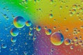 Close up view of the water bubble background Using macro technique.