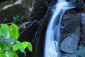 Beautiful deep forest waterfall in Thailand. Royalty Free Stock Photo