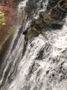 Water flowing down Brandywine Falls in Ohio National Park