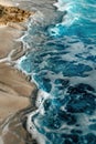 Close-up View of Water and Sand at Beach Royalty Free Stock Photo
