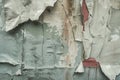 Close Up of Wall With Peeling Paint. Generative AI Royalty Free Stock Photo