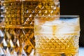 Whiskey glass on the rocks Royalty Free Stock Photo