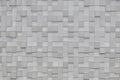 A close-up view of a white acoustic wall panel featuring a three-dimensional grid pattern Royalty Free Stock Photo