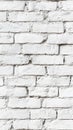 White Brick Wall with Visible Mortar Joints Royalty Free Stock Photo